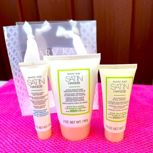💚Mary Kay💚Satin Hands White Tea & Citrus Mini Set - Picture 2 of 3